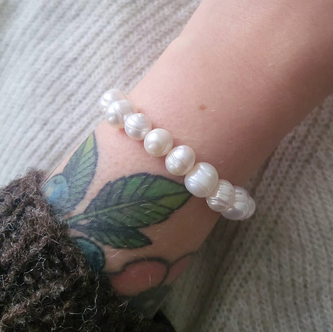 Barse Bracelet Freshwater Pearls Stretch