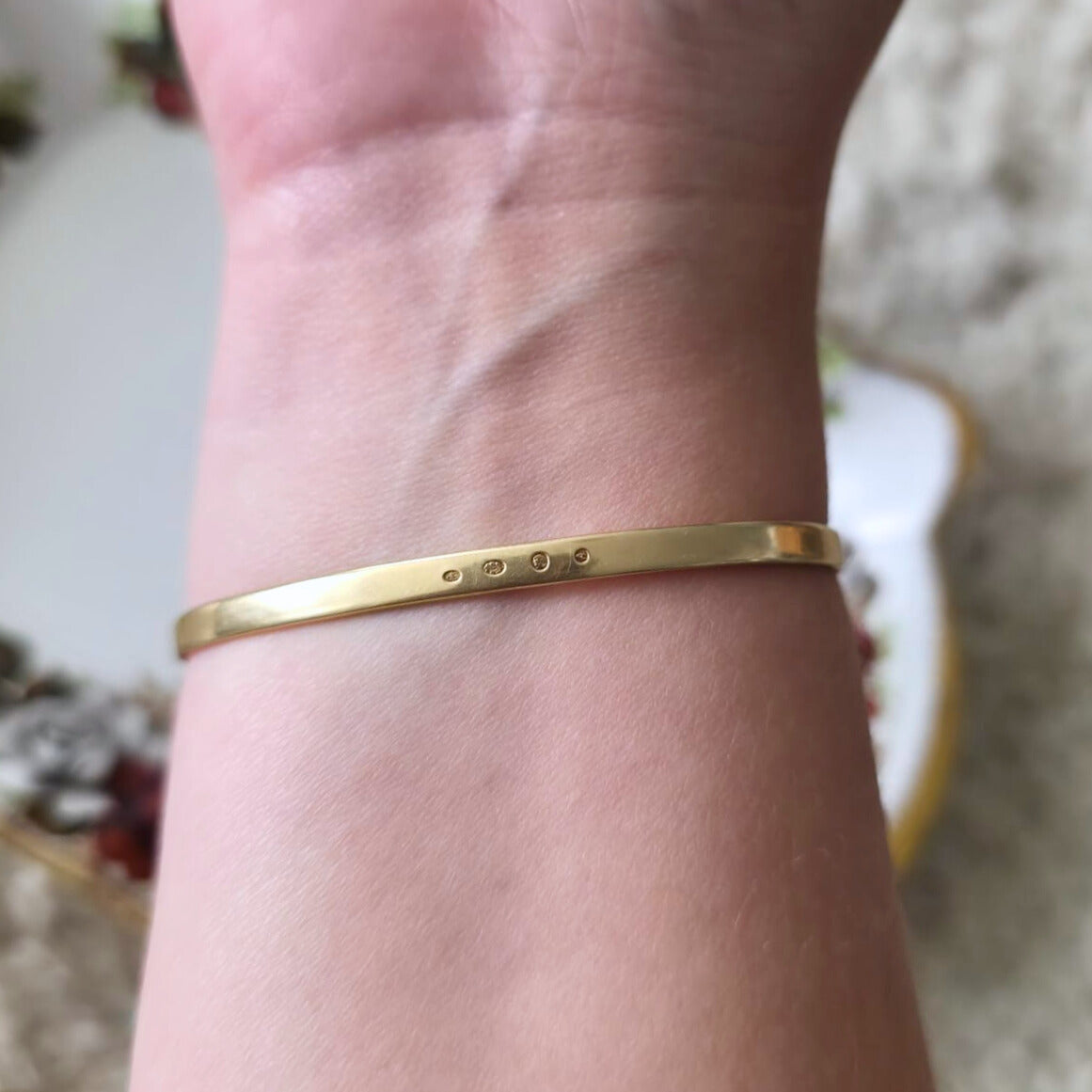 Vintage 14k gold lapis lazuli bracelet