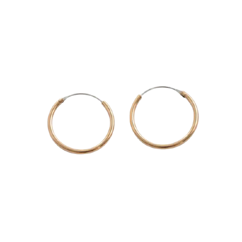 Barse Bronze and Silver Earrings 3cm
