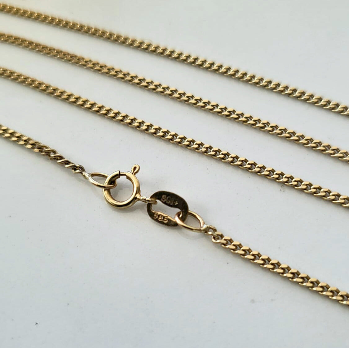 Vintage 14k gouden gourmet ketting