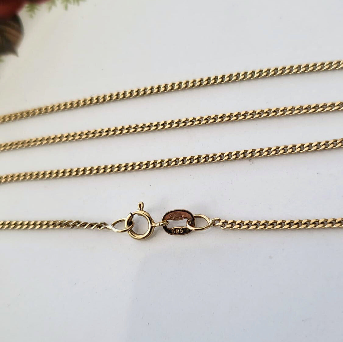 Vintage 14k gouden gourmet ketting