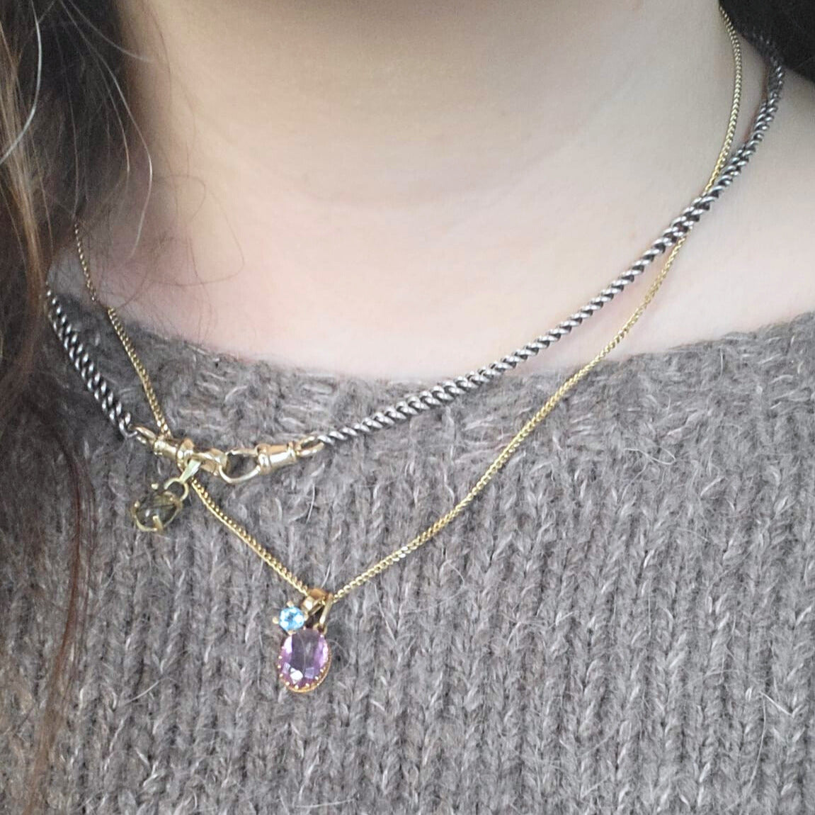 Vintage 14k gouden gourmet ketting
