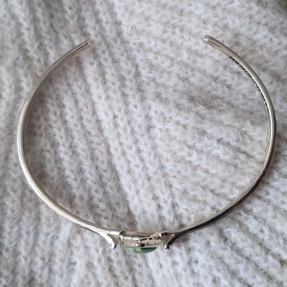 Barse Silver Cuff Bracelet Turquoise