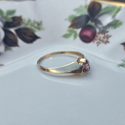 Vintage 10k ring met amethist