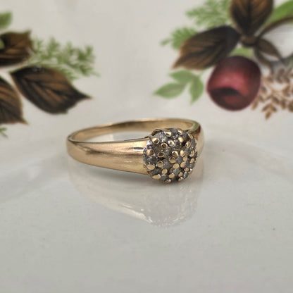 Vintage 14k gold ring with diamonds