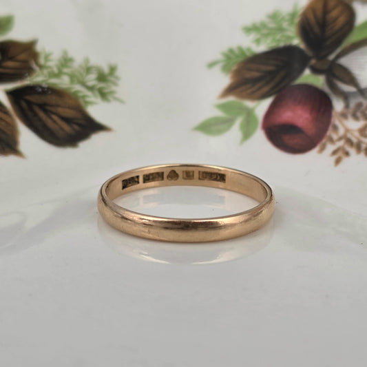 Vintage 18k gold band ring