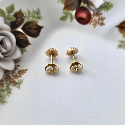 Vintage 14k gouden oorstekers sparkle
