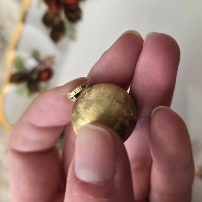 Vintage 14k gouden hanger bal