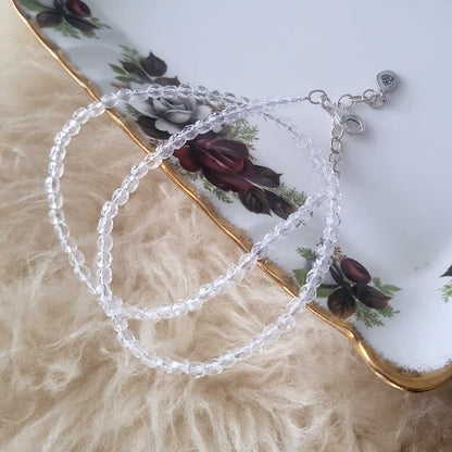 Barse Zilver Ketting Kwarts Kralen