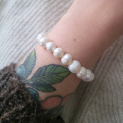 Barse Armband Zoetwater Parels Stretch