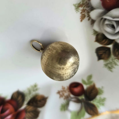Vintage 14k gouden hanger bal