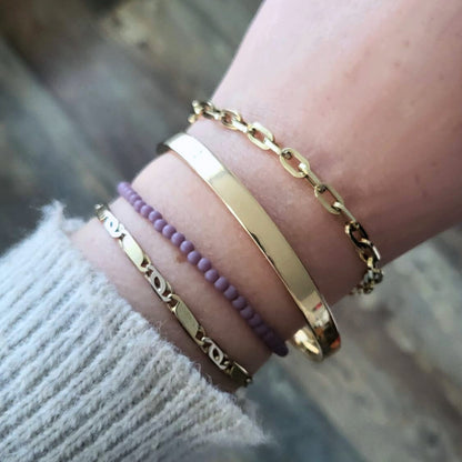 Vintage 14k gouden schakel armband