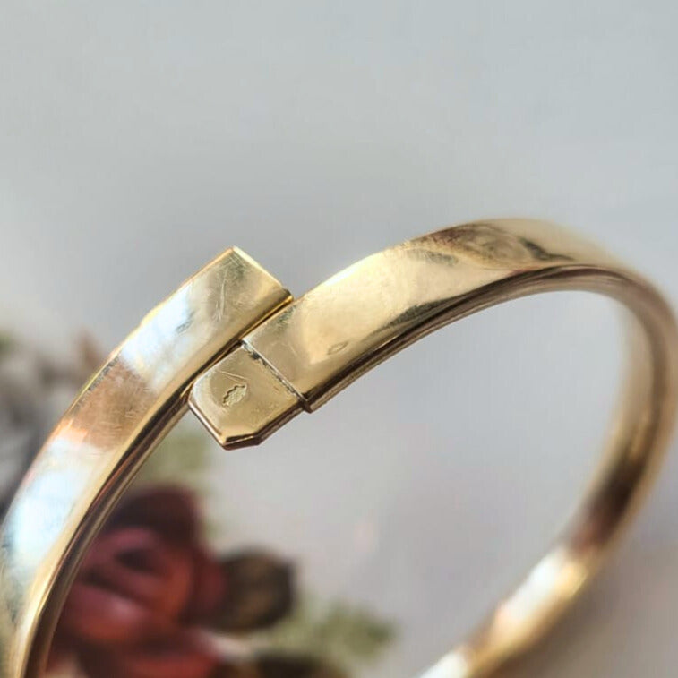 Vintage 14k gouden bangle