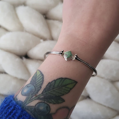 Barse Zilver Cuff Armband Turquoise