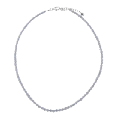 Barse Zilver Ketting Kwarts Kralen