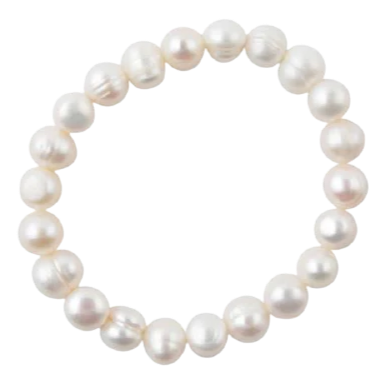 Barse Armband Zoetwater Parels Stretch