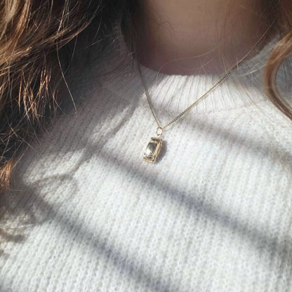 Vintage 14k gouden hanger auto