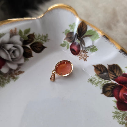 Vintage 18k gouden hanger camee