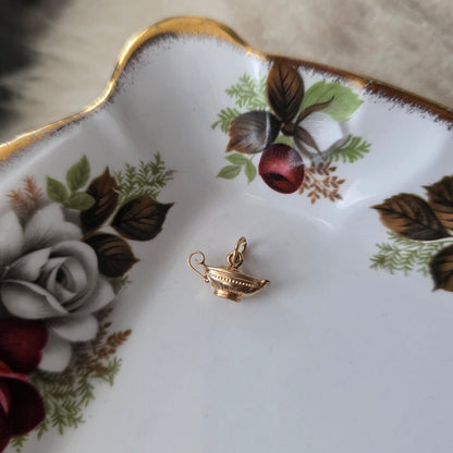 Vintage 18k gouden hanger theepot