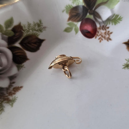 Vintage 18k gouden hanger theepot