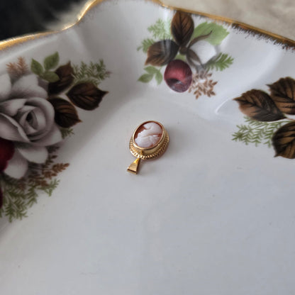 Vintage 18k gouden hanger camee