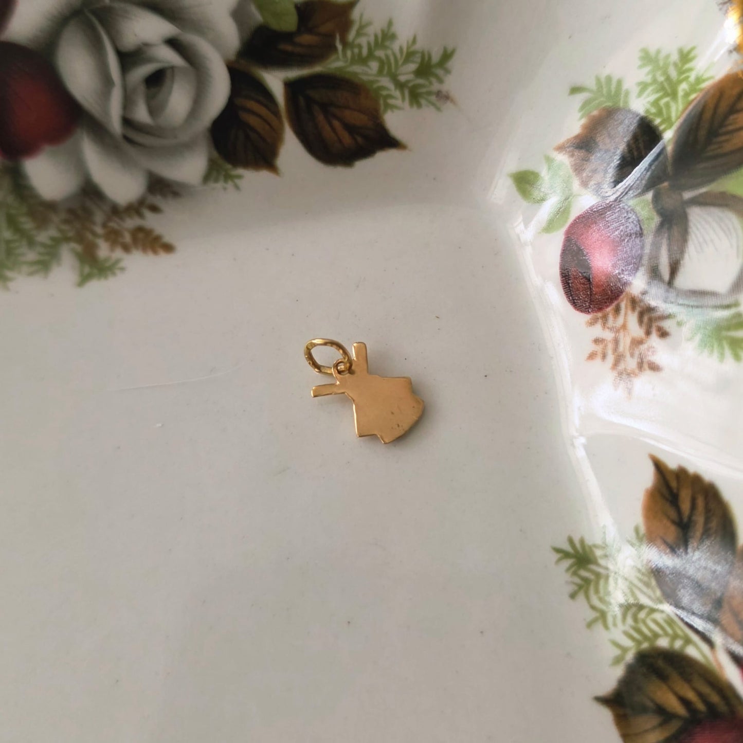 Vintage 18k gouden hanger molen