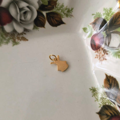 Vintage 18k gouden hanger molen