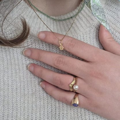 Vintage 18k gouden hanger molen