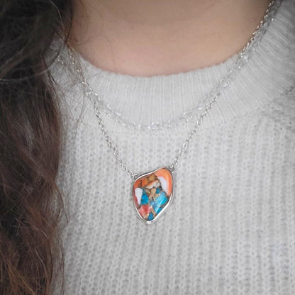 Barse Zilver Ketting Kwarts Kralen