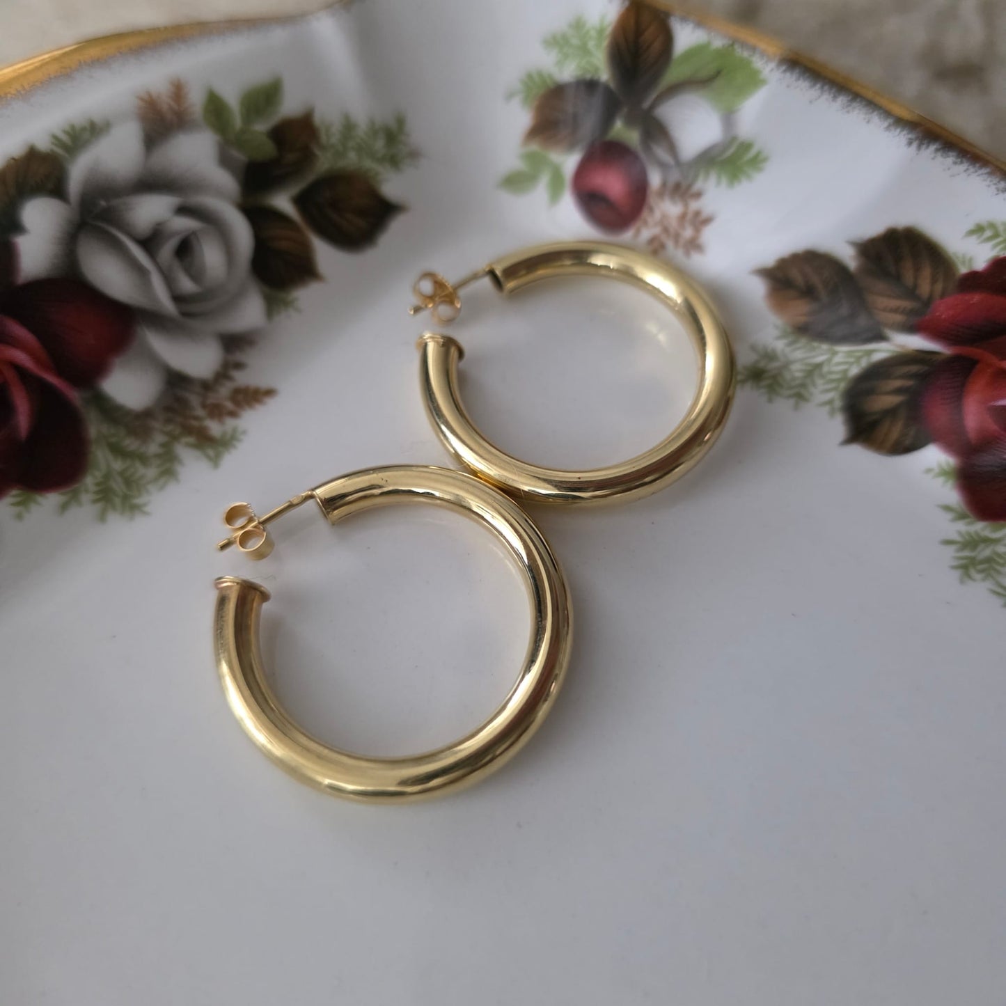 Vintage 14k gouden creolen