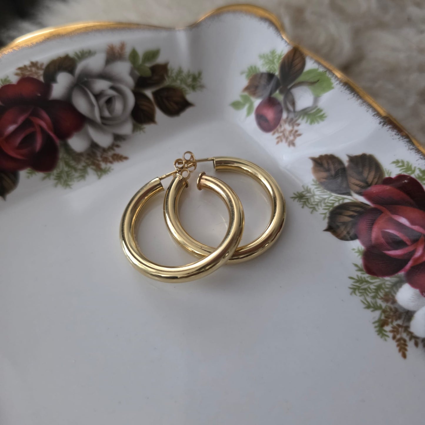 Vintage 14k gouden creolen