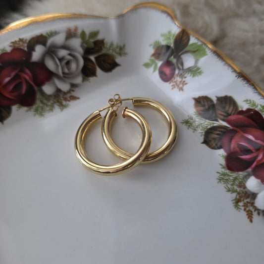 Vintage 14k gouden creolen