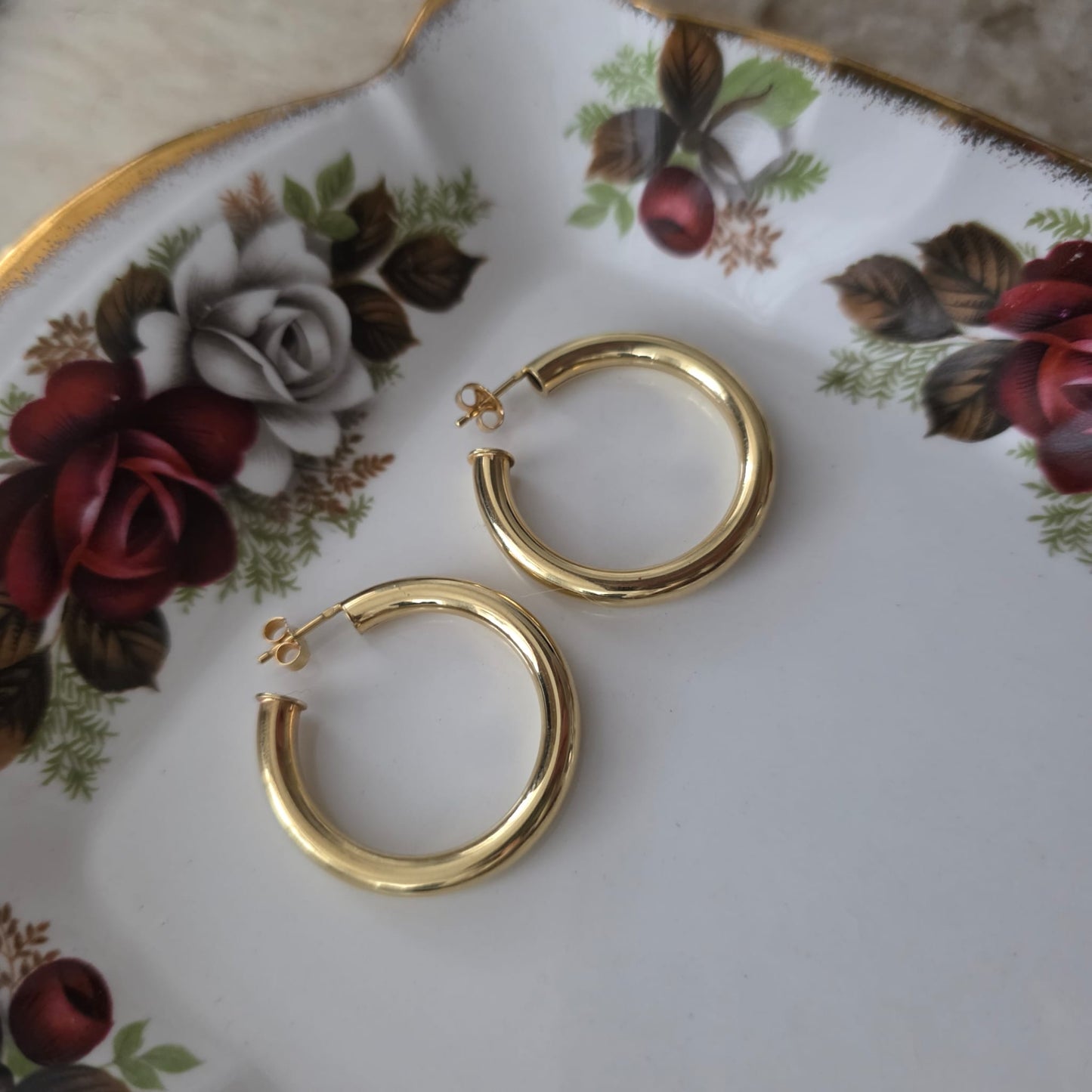 Vintage 14k gouden creolen