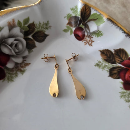 Vintage 18k gouden oorhangers