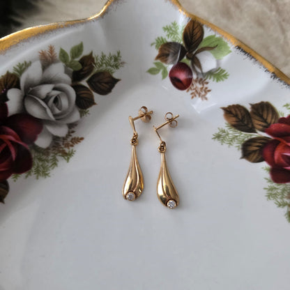 Vintage 18k gouden oorhangers