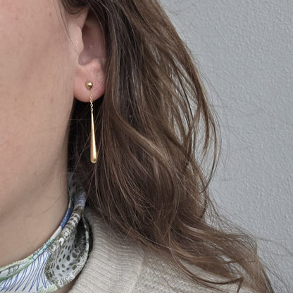 Vintage 18k gouden oorhangers drup