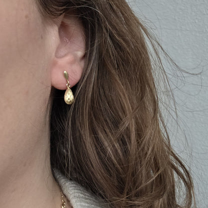 Vintage 14k gouden oorhangers sparkle