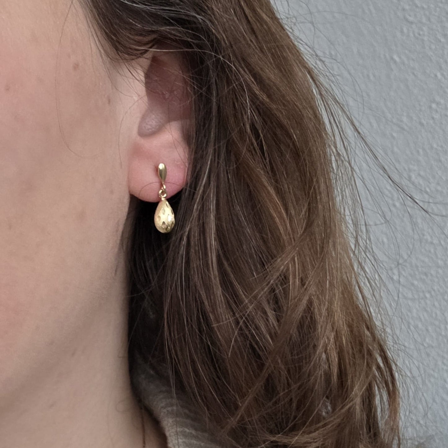 Vintage 14k gouden oorhangers sparkle