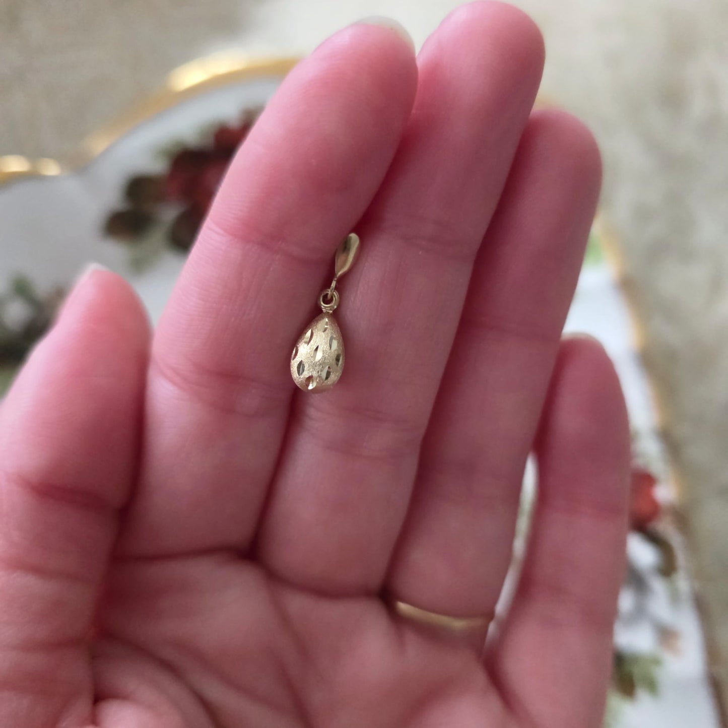 Vintage 14k gouden oorhangers sparkle