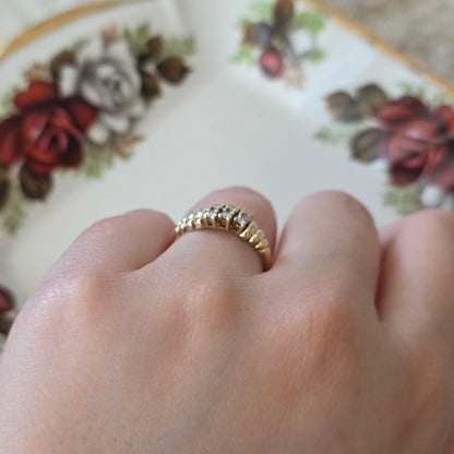 Vintage 14k gouden ring diamant 0.21ct