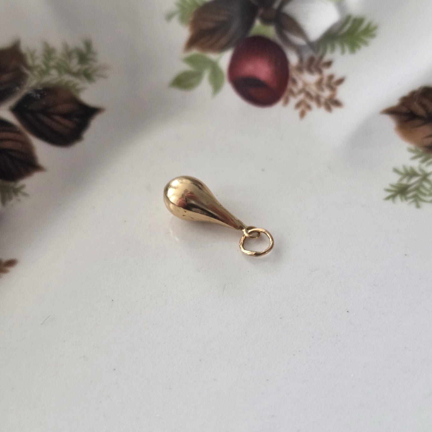 Vintage 18k gouden hanger drup