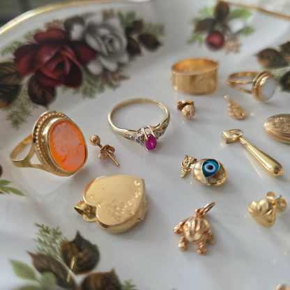 Vintage 18k ring met camee