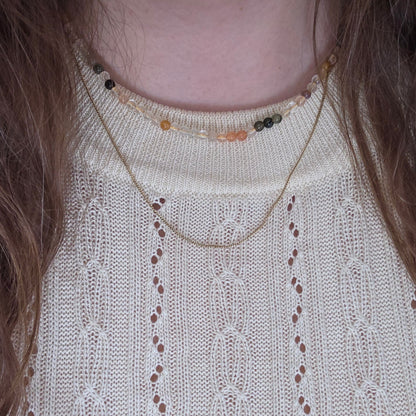 Vintage 14k gouden gourmet ketting