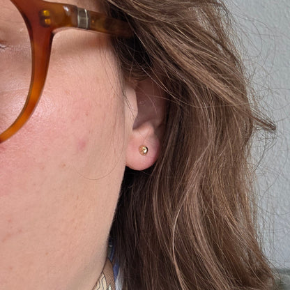 Vintage 18k gouden oorstekers sparkle