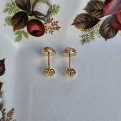 Vintage 14k gouden oorstekers big sparkle
