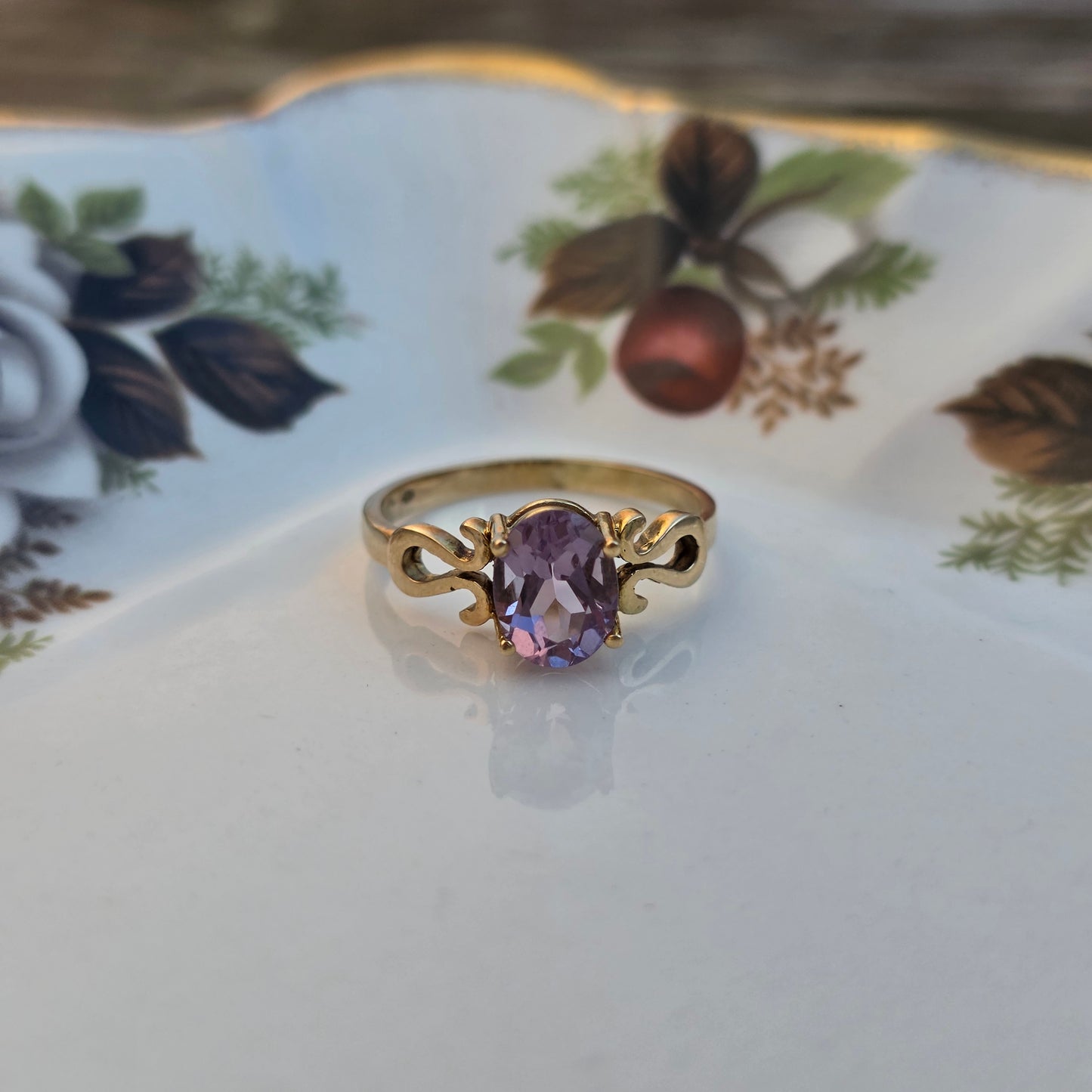 Vintage 14k gouden ring kunziet