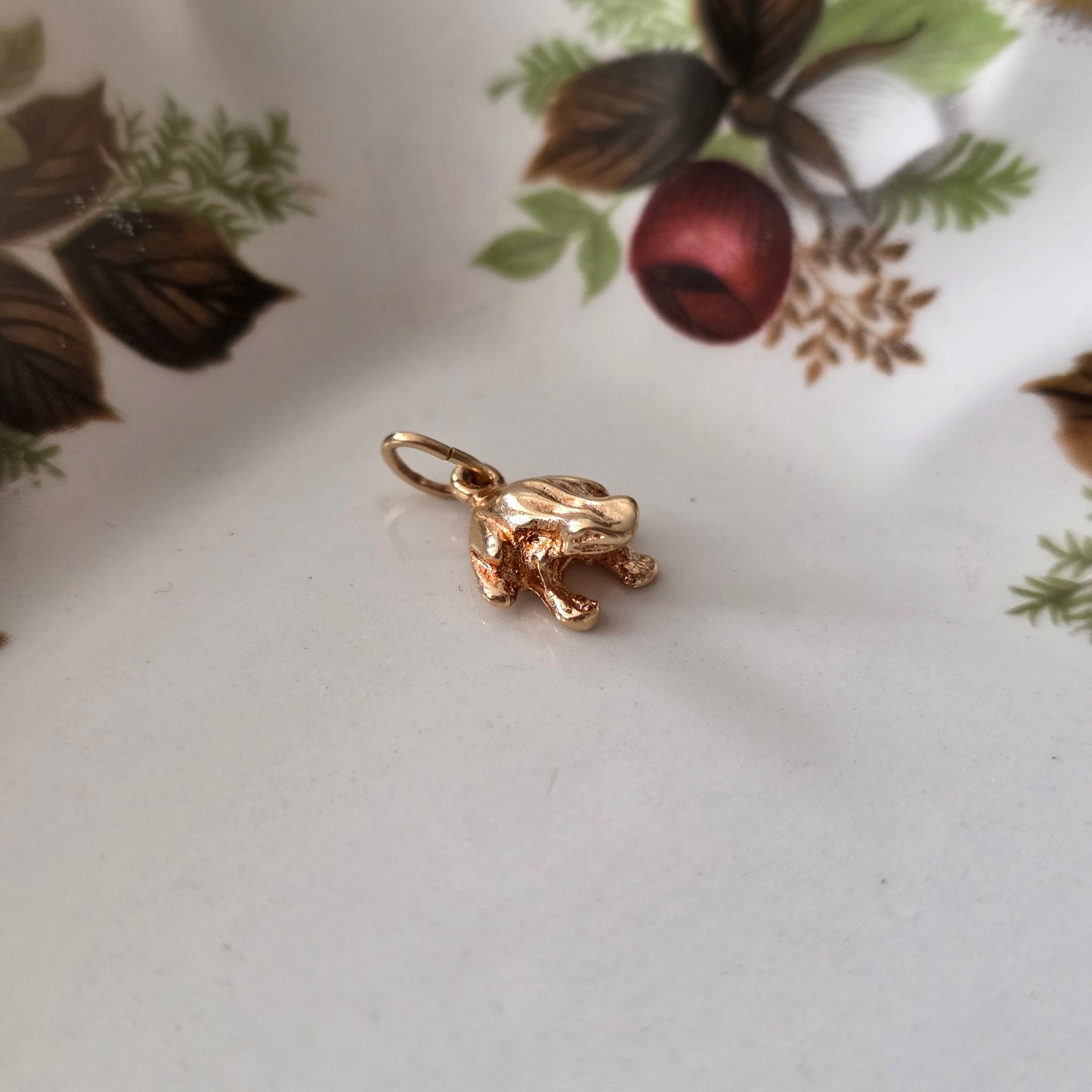 Vintage 18k gouden hanger kikker