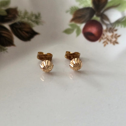 Vintage 18k gouden oorstekers sparkle