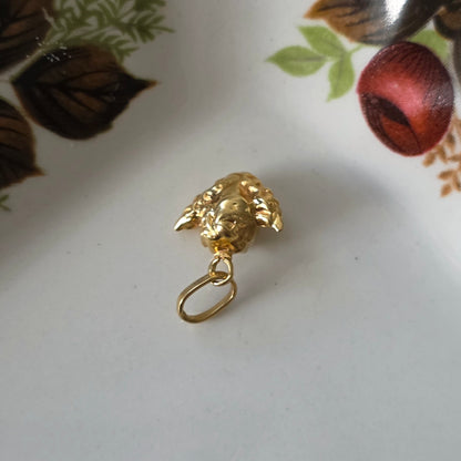Vintage 18k gouden hanger engeltje