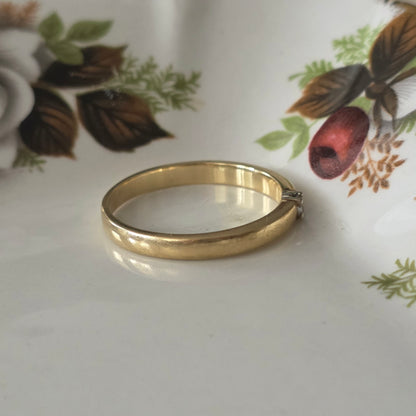 Vintage 14k gold solitair wedding ring diamond 0.05ct
